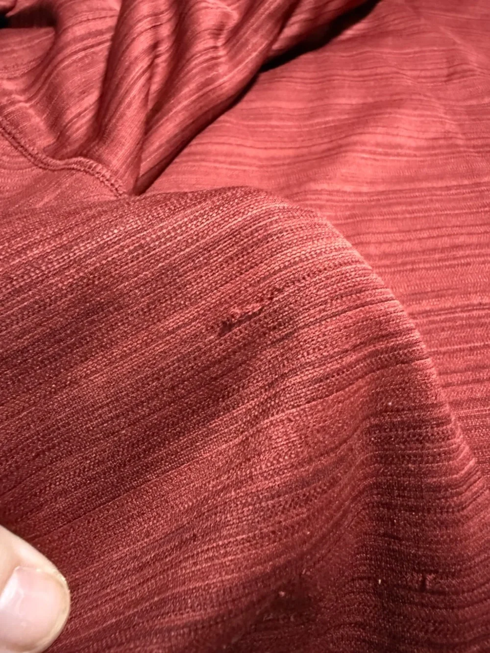 Large Quarter Zip Sweater Haggar Red
